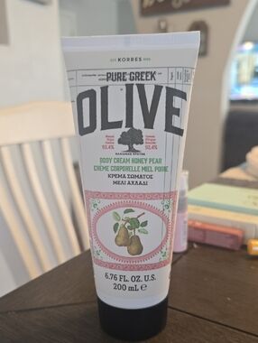 Korres White Tube Pure Greek Olive Honey Pear Body Cream